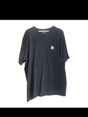Carhartt Men's K87 Heavyweight Loose Fit Short Sleeve Pocket T-Shirt - Black